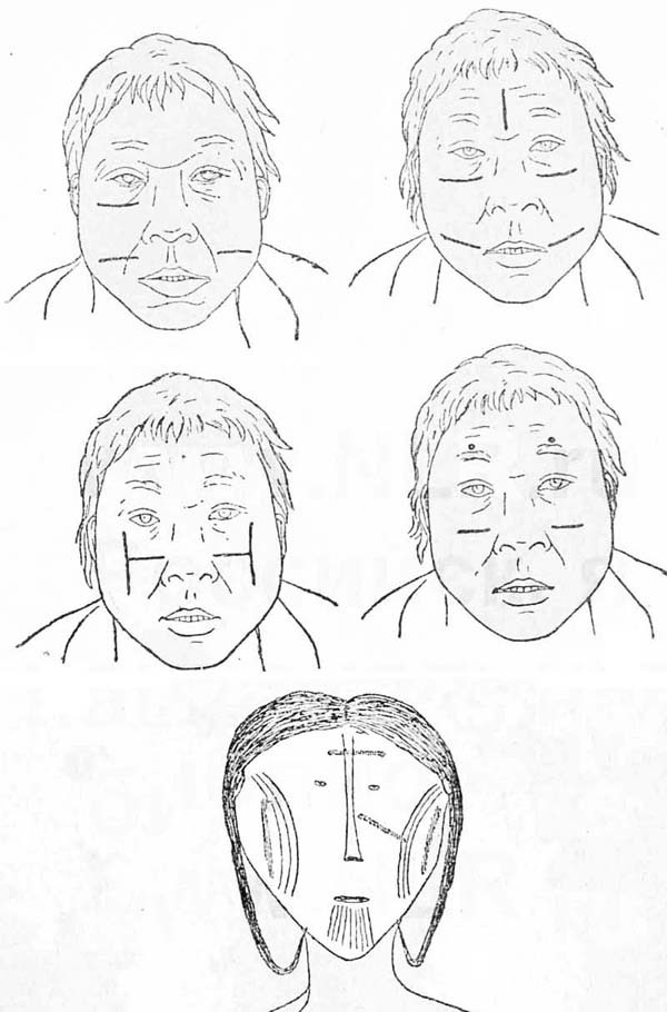 Образцы разрисовки лица